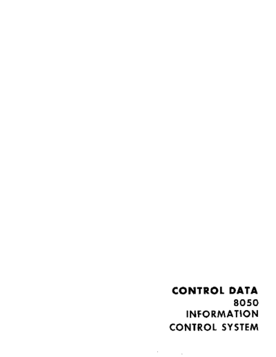 cdc IDP112 8050 Information Control System  . Rare and Ancient Equipment cdc 8050 IDP112_8050_Information_Control_System.pdf