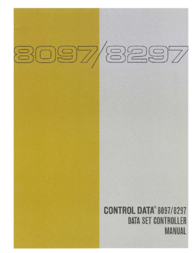 cdc 36819100 8097 8297 Data Set Controller Oct64  . Rare and Ancient Equipment cdc 809x 36819100_8097_8297_Data_Set_Controller_Oct64.pdf