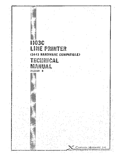 chi 212188B 1103C Line Printer Technical Manual  . Rare and Ancient Equipment chi 1103C_Line_Printer 212188B_1103C_Line_Printer_Technical_Manual.pdf