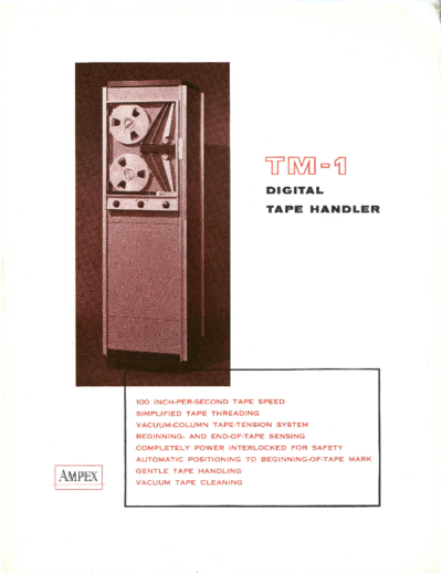 ampex TM1 Brochure May60  . Rare and Ancient Equipment ampex brochures TM1_Brochure_May60.pdf