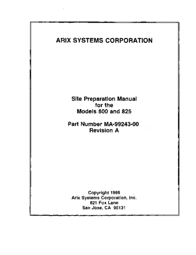 arete_arix A1000 Site Prep  . Rare and Ancient Equipment arete_arix a1000 A1000_Site_Prep.pdf