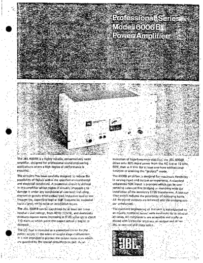 JBL JBL-6006B-Schematic  JBL Audio JBL-6006B-Schematic.pdf