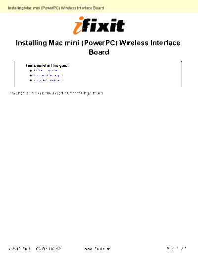 apple Installing-Wireless-Interface-Board-272  apple Mac Desktops Mac Mini Mac Mini (PowerPC) Installing-Wireless-Interface-Board-272.pdf