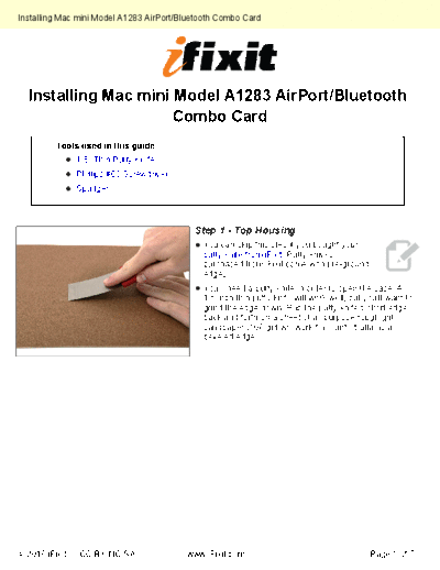 apple Installing-AirPortBluetooth-Combo-Card-1060  apple Mac Desktops Mac Mini Mac mini Model A1283 Installing-AirPortBluetooth-Combo-Card-1060.pdf