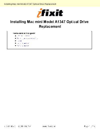 apple Installing-Optical-Drive-Replacement-3167  apple Mac Desktops Mac Mini Mac mini Model A1347 Installing-Optical-Drive-Replacement-3167.pdf