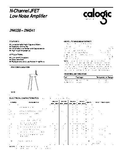 Calogic 2n4338 2n4339 2n4340 2n4341  . Electronic Components Datasheets Active components Transistors Calogic 2n4338_2n4339_2n4340_2n4341.pdf