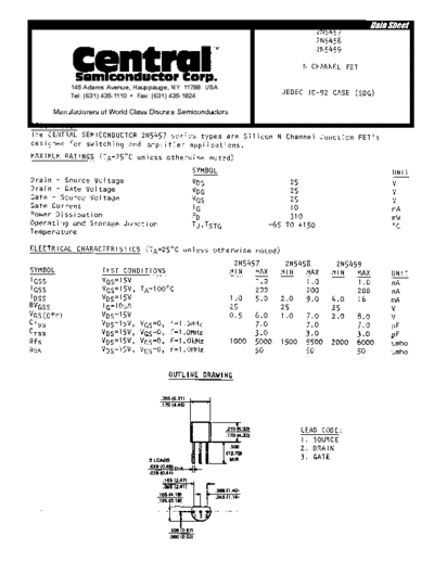 Central 2n5457 2n5458 2n5459  . Electronic Components Datasheets Active components Transistors Central 2n5457_2n5458_2n5459.pdf