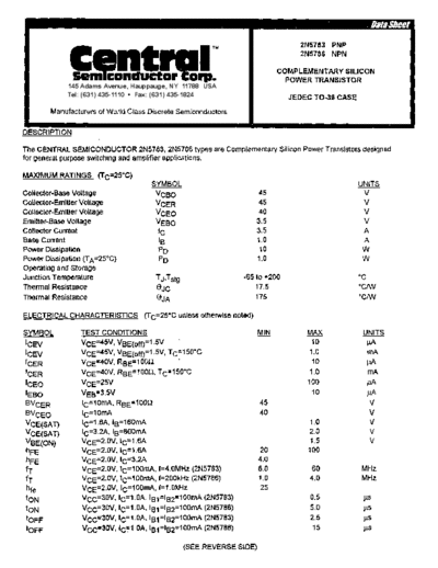 Central 2n5783 2n5786  . Electronic Components Datasheets Active components Transistors Central 2n5783_2n5786.pdf