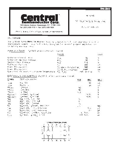 Central mpq3906  . Electronic Components Datasheets Active components Transistors Central mpq3906.pdf