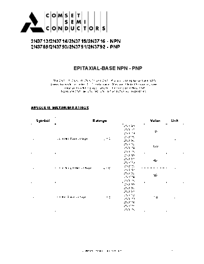 Cpmset 2n3713-2n3714-2n3715-2n3716-2n3789-2n3790-2n3791-2n3792  . Electronic Components Datasheets Active components Transistors Cpmset 2n3713-2n3714-2n3715-2n3716-2n3789-2n3790-2n3791-2n3792.pdf