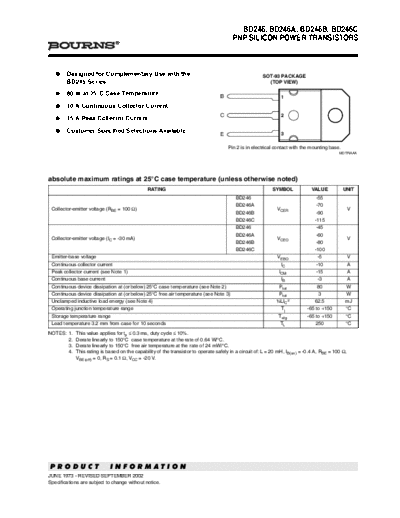 Bourns bd246-a-b-c  . Electronic Components Datasheets Active components Transistors Bourns bd246-a-b-c.pdf