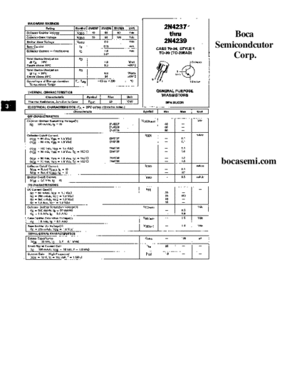 Bocasemi 2n4237 2n4238 2n4239  . Electronic Components Datasheets Active components Transistors Bocasemi 2n4237_2n4238_2n4239.pdf