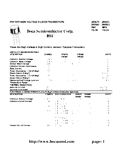 Bocasemi 2n5679 2n5680 2n5681 2n5682  . Electronic Components Datasheets Active components Transistors Bocasemi 2n5679_2n5680_2n5681_2n5682.pdf