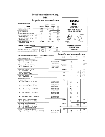 Bocasemi 2n3634 2n3635 2n3636 2n3637  . Electronic Components Datasheets Active components Transistors Bocasemi 2n3634_2n3635_2n3636_2n3637.pdf