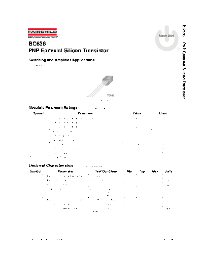 Fairchild Semiconductor bc636  . Electronic Components Datasheets Active components Transistors Fairchild Semiconductor bc636.pdf