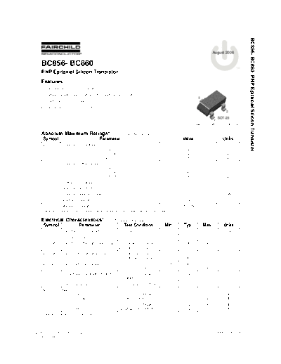 Fairchild Semiconductor bc856 bc857 bc858 bc859 bc860  . Electronic Components Datasheets Active components Transistors Fairchild Semiconductor bc856_bc857_bc858_bc859_bc860.pdf