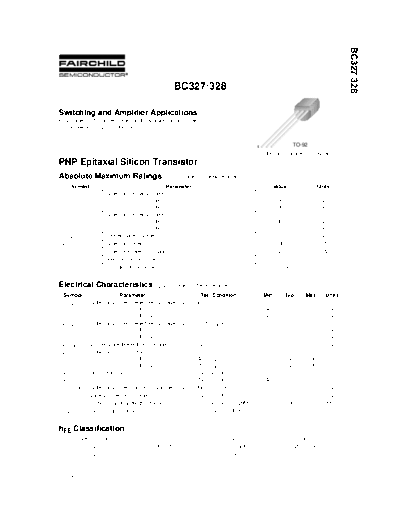 Fairchild Semiconductor bc327 bc328  . Electronic Components Datasheets Active components Transistors Fairchild Semiconductor bc327_bc328.pdf