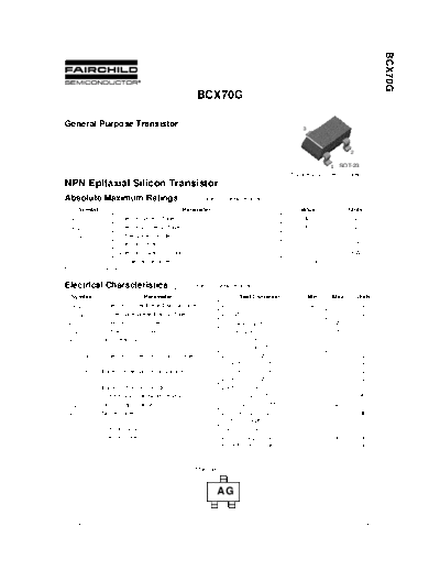 Fairchild Semiconductor bcx70g  . Electronic Components Datasheets Active components Transistors Fairchild Semiconductor bcx70g.pdf