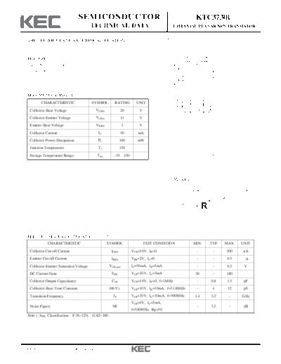 KEC ktc3730u  . Electronic Components Datasheets Active components Transistors KEC ktc3730u.pdf