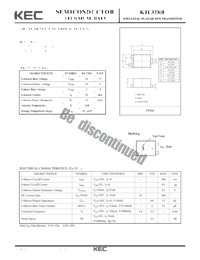 KEC ktc3730f  . Electronic Components Datasheets Active components Transistors KEC ktc3730f.pdf