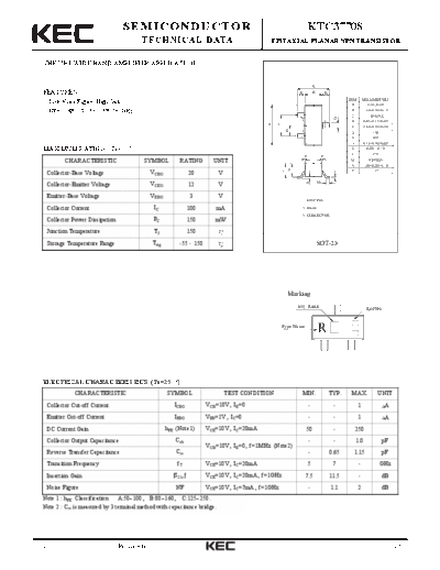 KEC ktc3770s  . Electronic Components Datasheets Active components Transistors KEC ktc3770s.pdf