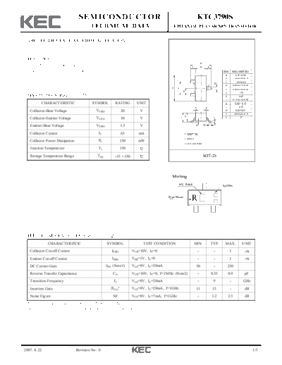 KEC ktc3790s  . Electronic Components Datasheets Active components Transistors KEC ktc3790s.pdf