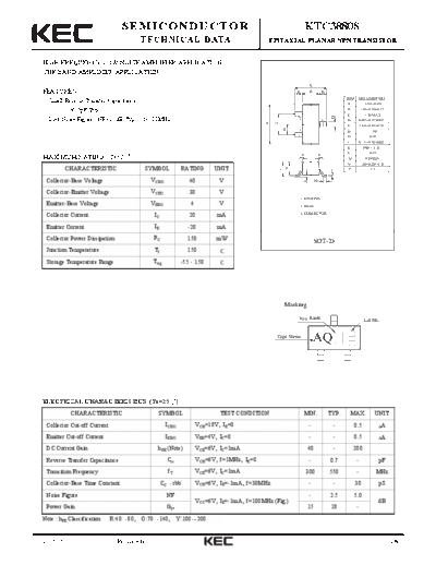 KEC ktc3880s  . Electronic Components Datasheets Active components Transistors KEC ktc3880s.pdf