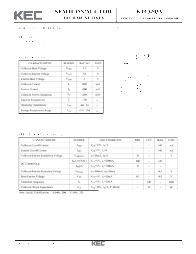 . Electronic Components Datasheets ktc3203a  . Electronic Components Datasheets Active components Transistors KEC ktc3203a.pdf