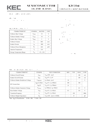 KEC ktc3204  . Electronic Components Datasheets Active components Transistors KEC ktc3204.pdf