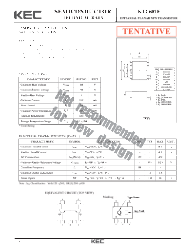KEC ktc601f  . Electronic Components Datasheets Active components Transistors KEC ktc601f.pdf