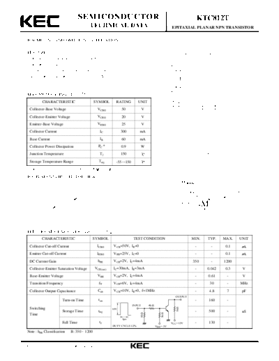 . Electronic Components Datasheets ktc812t  . Electronic Components Datasheets Active components Transistors KEC ktc812t.pdf