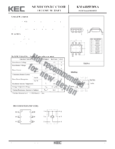 KEC kma4d5p20xa  . Electronic Components Datasheets Active components Transistors KEC kma4d5p20xa.pdf