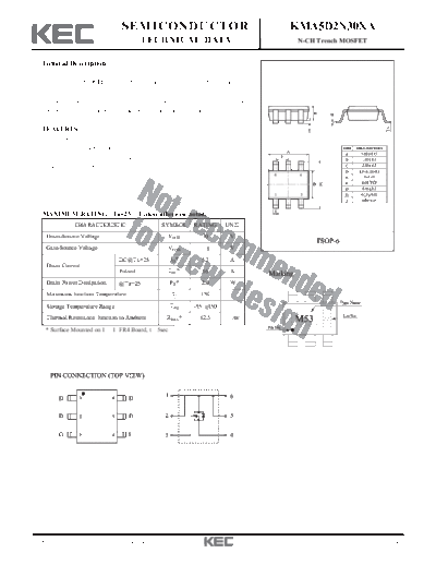 KEC kma5d2n30xa  . Electronic Components Datasheets Active components Transistors KEC kma5d2n30xa.pdf