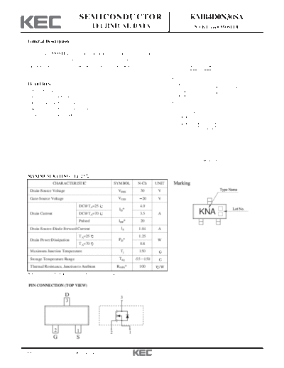 KEC kmb4d0n30sa  . Electronic Components Datasheets Active components Transistors KEC kmb4d0n30sa.pdf