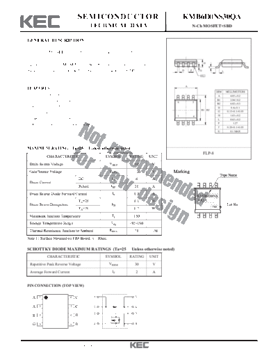 KEC kmb6d0ns30qa  . Electronic Components Datasheets Active components Transistors KEC kmb6d0ns30qa.pdf