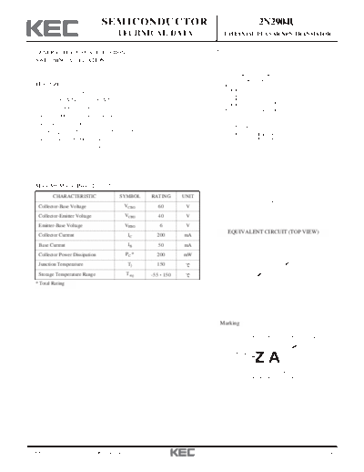KEC 2n2904u  . Electronic Components Datasheets Active components Transistors KEC 2n2904u.pdf