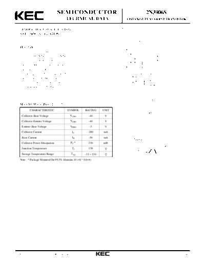 KEC 2n3906s  . Electronic Components Datasheets Active components Transistors KEC 2n3906s.pdf
