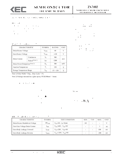 KEC 2n7002  . Electronic Components Datasheets Active components Transistors KEC 2n7002.pdf