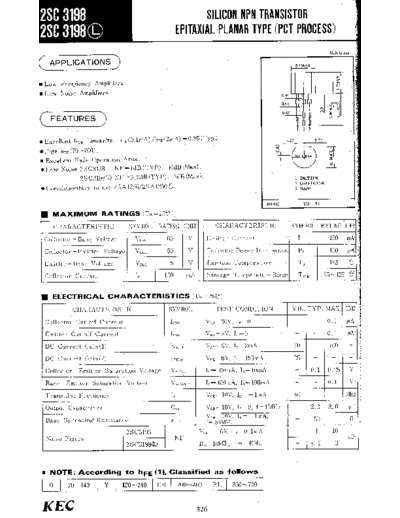 KEC 2sc3198l  . Electronic Components Datasheets Active components Transistors KEC 2sc3198l.pdf