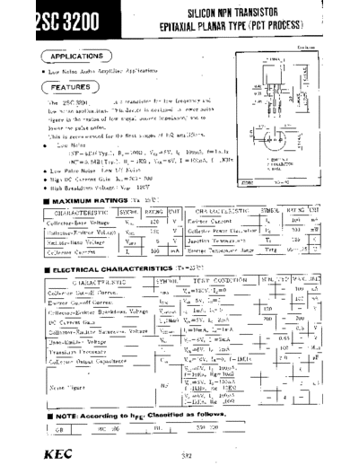 KEC 2sc3200  . Electronic Components Datasheets Active components Transistors KEC 2sc3200.pdf