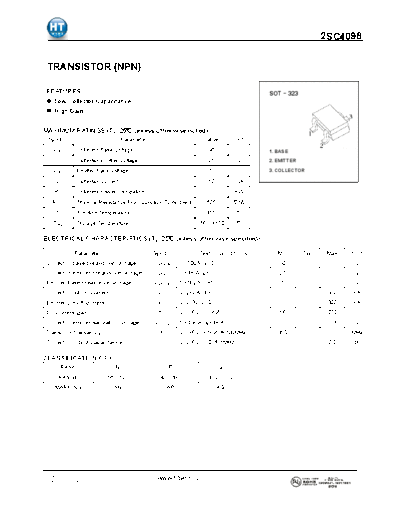 . Electronic Components Datasheets 2sc4098  . Electronic Components Datasheets Active components Transistors HT Semiconductor 2sc4098.pdf