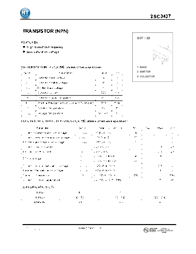 HT Semiconductor 2sc3437  . Electronic Components Datasheets Active components Transistors HT Semiconductor 2sc3437.pdf