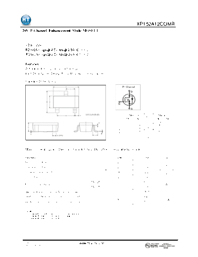 HT Semiconductor xp152a12comr  . Electronic Components Datasheets Active components Transistors HT Semiconductor xp152a12comr.pdf