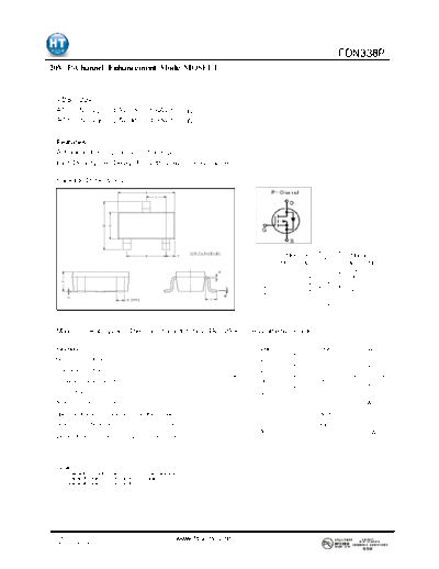 HT Semiconductor fdn338p  . Electronic Components Datasheets Active components Transistors HT Semiconductor fdn338p.pdf