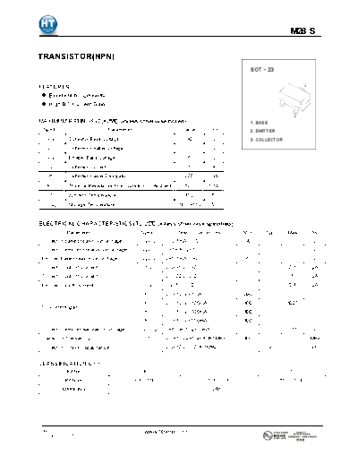 HT Semiconductor m28s  . Electronic Components Datasheets Active components Transistors HT Semiconductor m28s.pdf