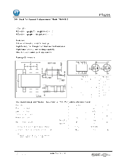 HT Semiconductor pt8205  . Electronic Components Datasheets Active components Transistors HT Semiconductor pt8205.pdf