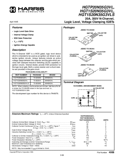 Harris hgtp20n3  . Electronic Components Datasheets Active components Transistors Harris hgtp20n3.pdf
