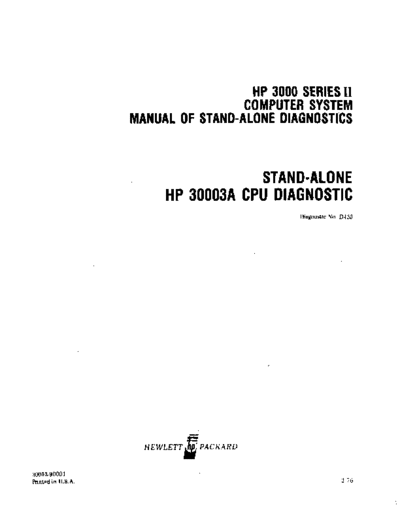 HP 30003-90001 cpuDiag Feb76  HP 3000 seriesII Standalone_PeriphDiags 30003-90001_cpuDiag_Feb76.pdf