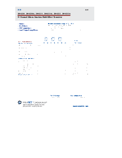 Interfet 2n4220-a 2n4221-a 2n4222-a  . Electronic Components Datasheets Active components Transistors Interfet 2n4220-a_2n4221-a_2n4222-a.pdf