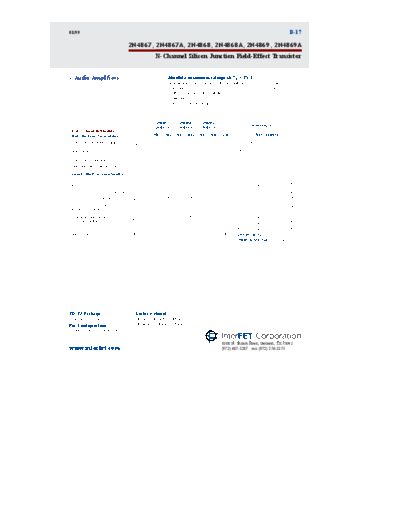 Interfet 2n4867-a 2n4868-a 2n4869-a  . Electronic Components Datasheets Active components Transistors Interfet 2n4867-a_2n4868-a_2n4869-a.pdf